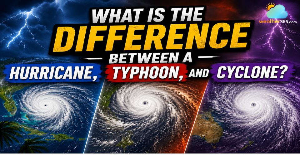 What is the difference between a hurricane typhoon and cyclone? Interesting Explanation