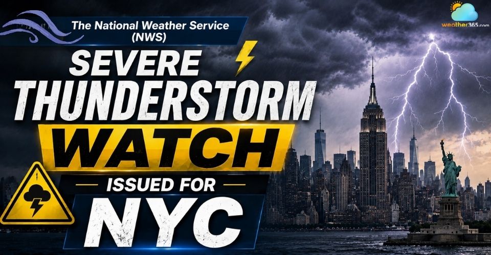 Severe Thunderstorm Watch for NYC: Damaging Winds & Flash Floods Possible