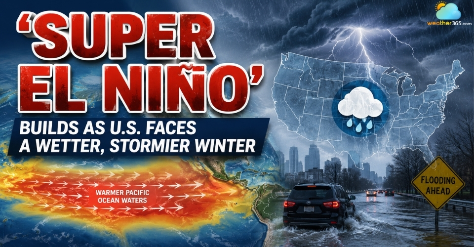 Super El Nino Builds as U.S. Faces a Wetter, Stormier Winter