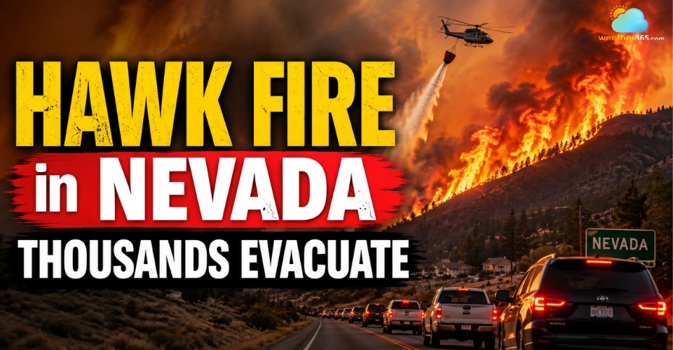 Hawk Fire Rages Near Reno, Nevada: Thousands Evacuated as Wildfire Spreads Rapidly