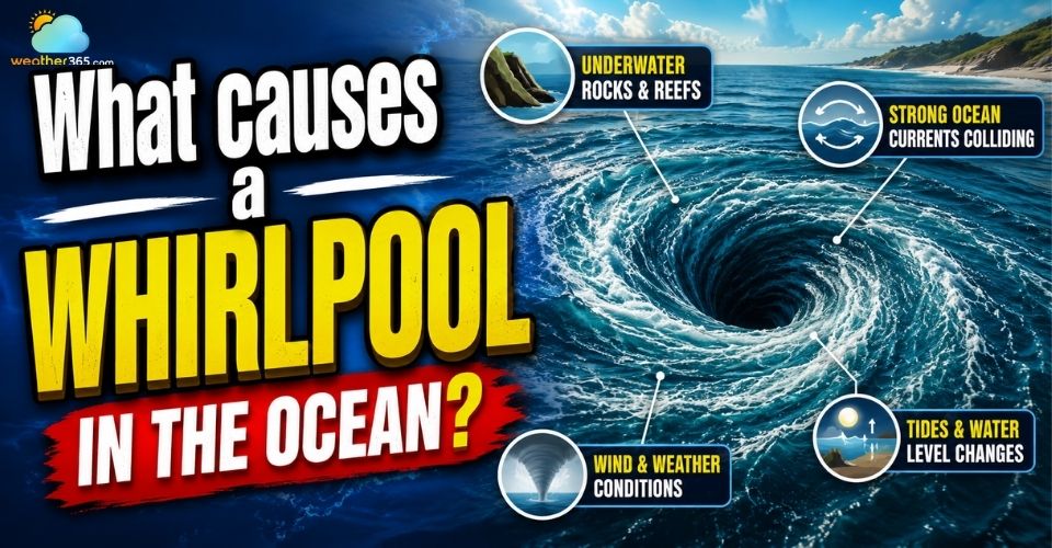What causes a whirlpool in the ocean? Causes, Dangers and Survival Tips