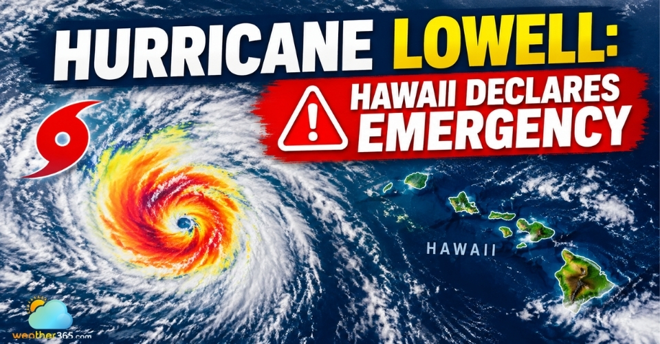Hawaii Declares State of Emergency as Hurricane Lowell Approaches