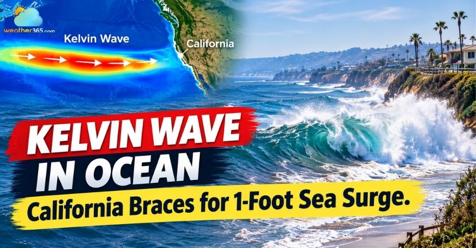 Imminent Kelvin Wave in Ocean Threatens California Coastal Communities
