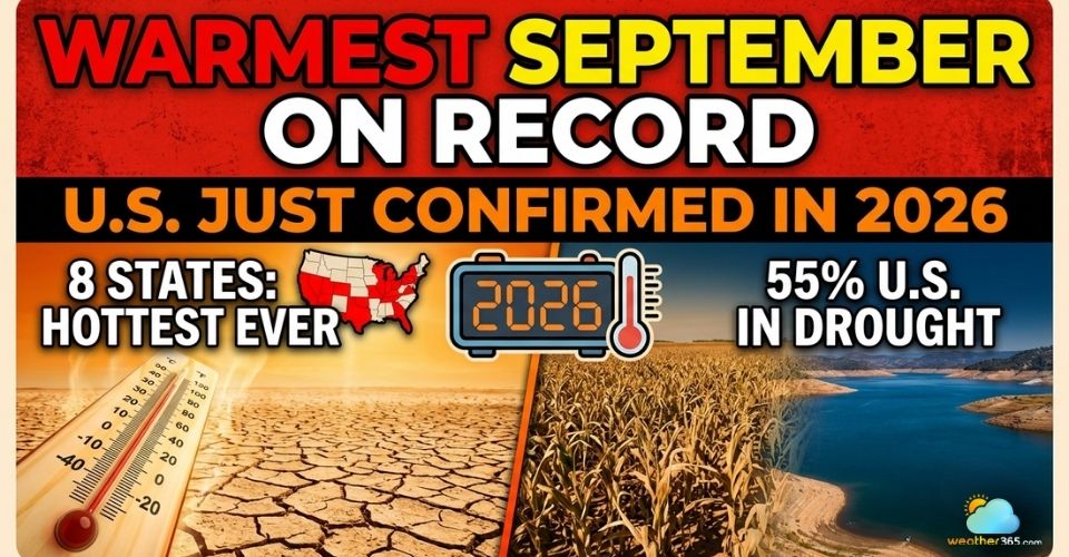 2026 Sees the Warmest September on Record Across the US, NOAA reports