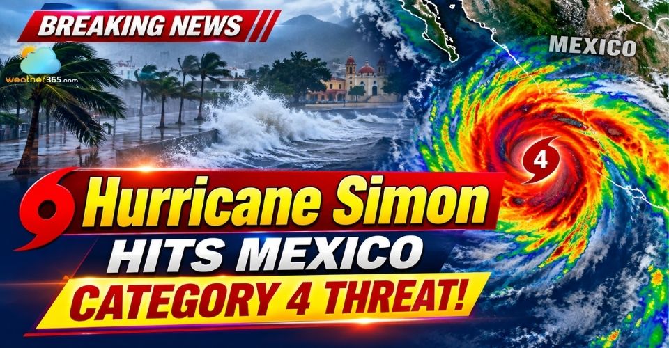Hurricane Simon Threatens Mexico and Fuels US Flood Risks
