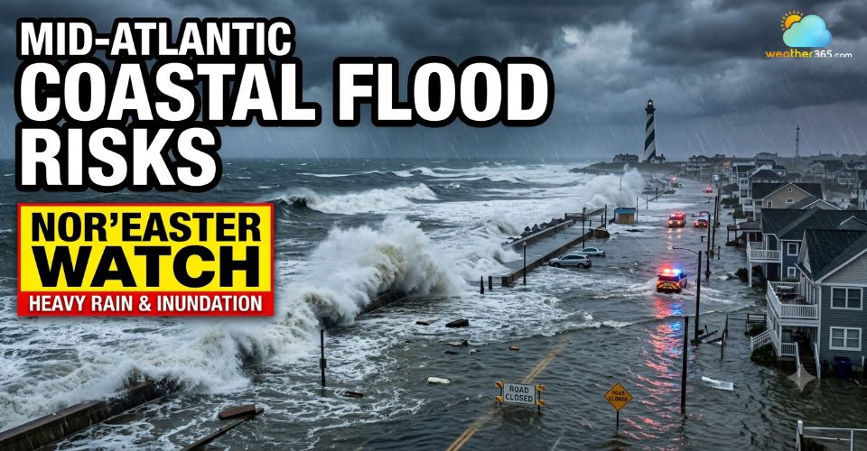 October Nor'easter Triggers Severe Mid-Atlantic Coastal Flooding