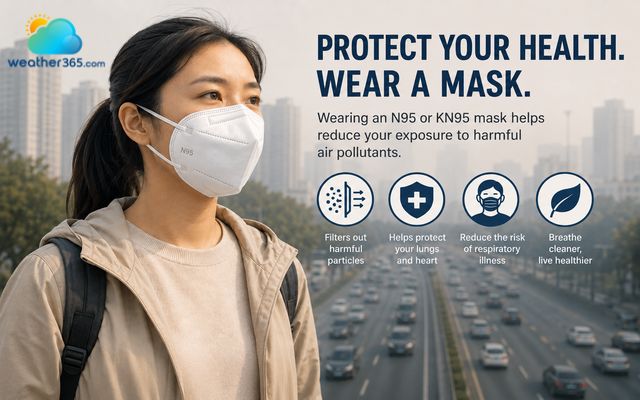 Wearing N95 or KN95 mask to protect your health