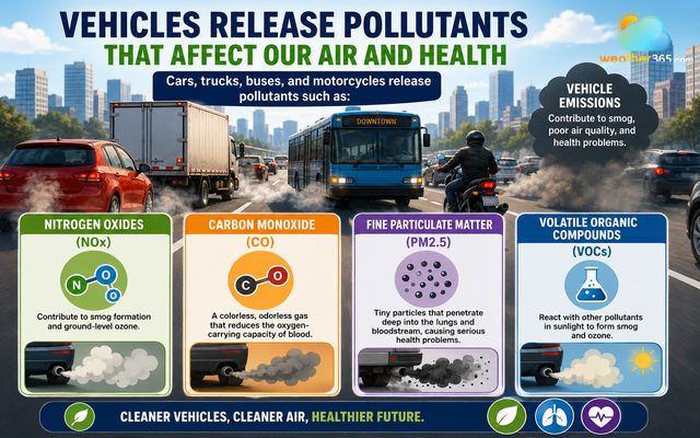  Main pollutants vehicles release