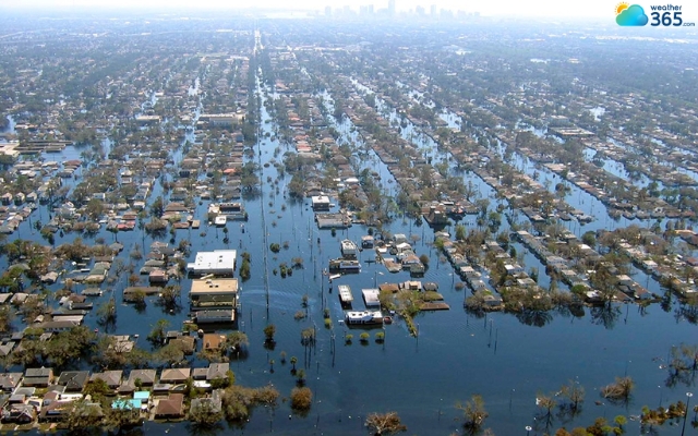 Hurricane Katrina overwhelmed New Orleans' levee system 