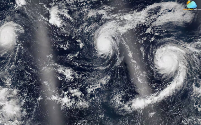Hurricane season in the Pacific Ocean
