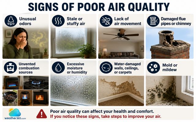 Signs of poor air quality