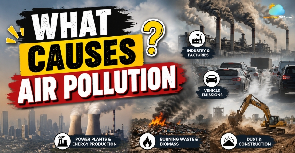 What causes air pollution?