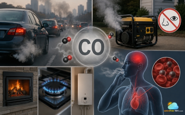 Carbon monoxide can’t be tracked by sight