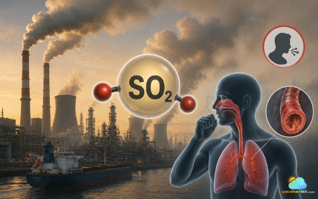 SO2 can cause breathing difficulties