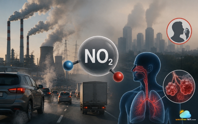 Long exposure to NO2 can affect lung development