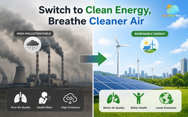 Switch from coal fuels to renewable energy