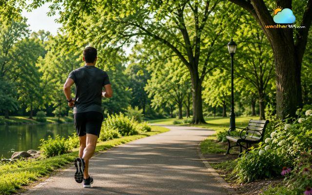 Choose parks, trails, and green spaces to run