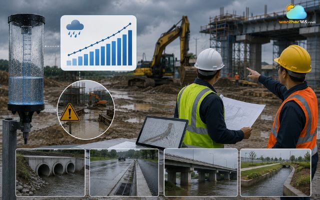 Heavy rainfall accumulation can delay outdoor projects