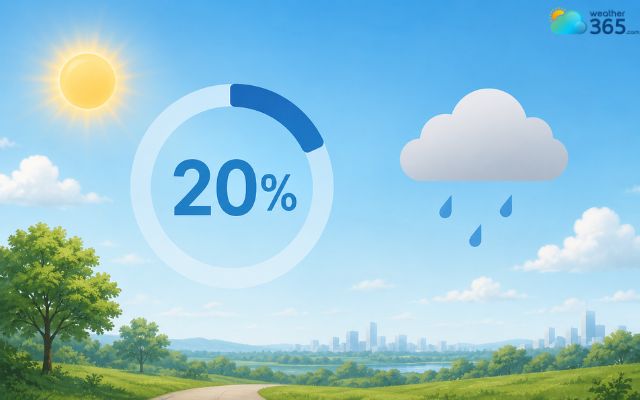 20% chance of rain