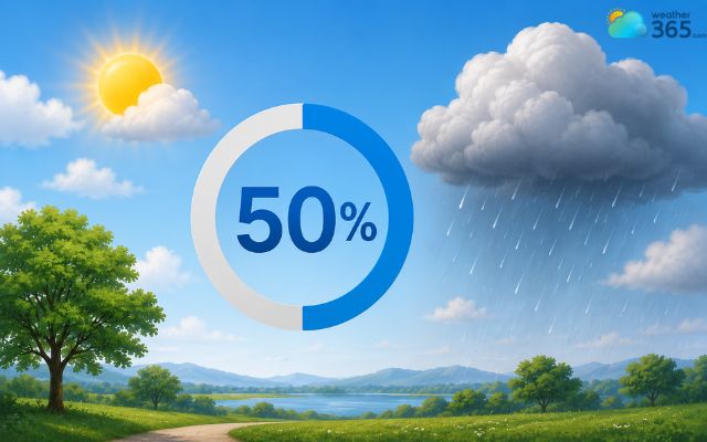 50% chance of rain