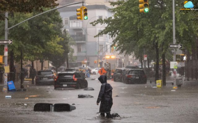 Damaging winds, torrential rain, and frequent lightning are expected