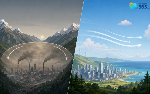 Air pollution levels can vary from one region to another
