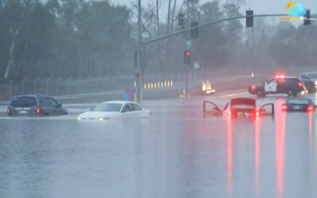 The second day of 2016 El Nino storms caused floods and mudslides in Southern California
