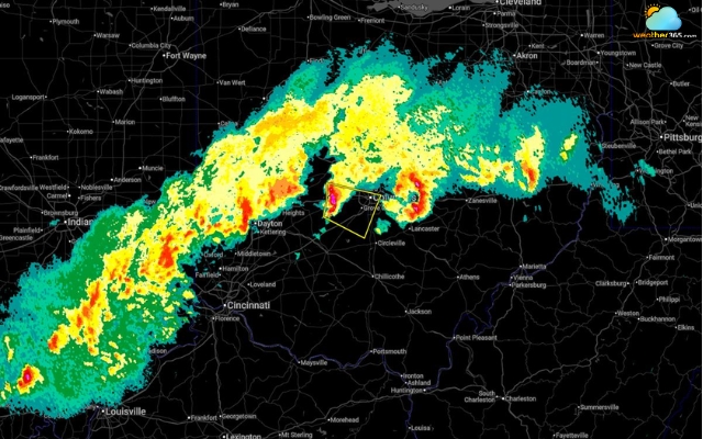 Forecasters monitor the potential for additional heavy rain and damaging winds.