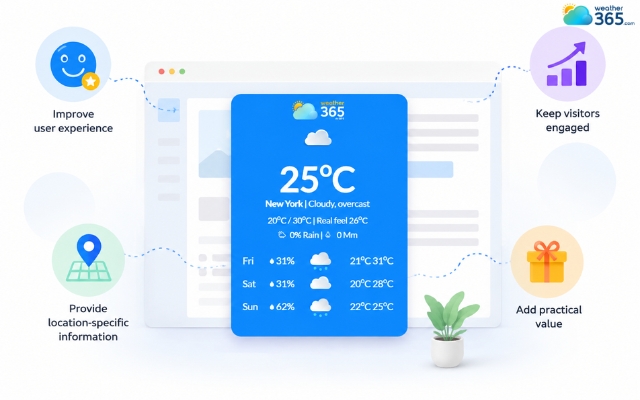 Benefits of using a weather widget for WordPress