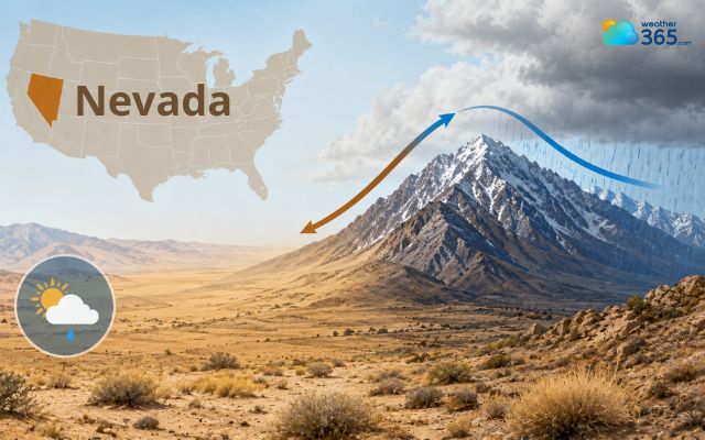 Nevada is the driest state in the US