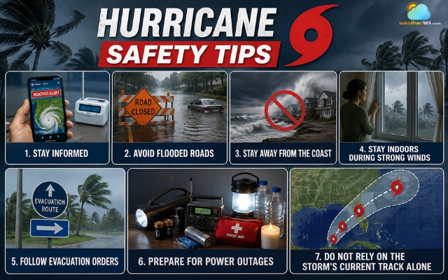 Closely follow hurricane safety tips to stay safe