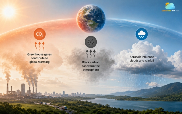 Air pollution can impact the whole climate