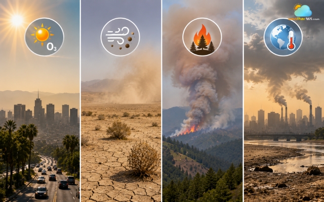 Different climate zones has different air quality challenges