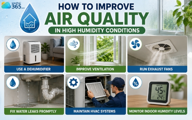 Reduce excess moisture to improve air quality