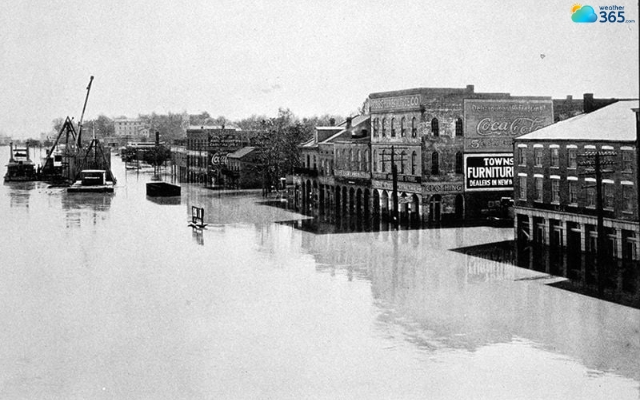 The Great Mississippi flood in 1927