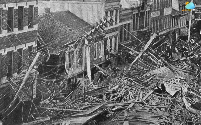 The catastrophic Johnstown flood in 1889