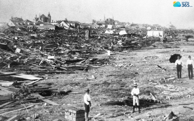 The devastating Galveston flood in 1900