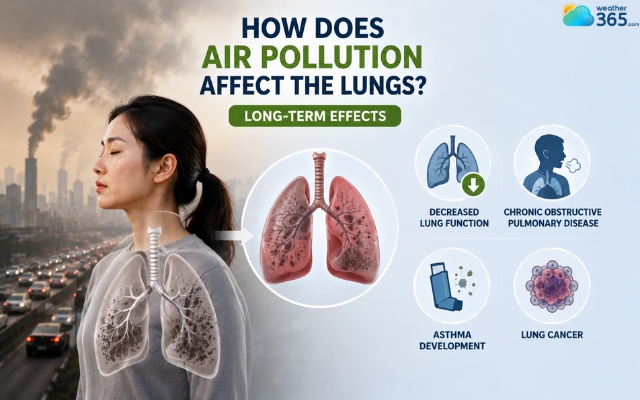 Long exposure to polluted air leads to serious health problems