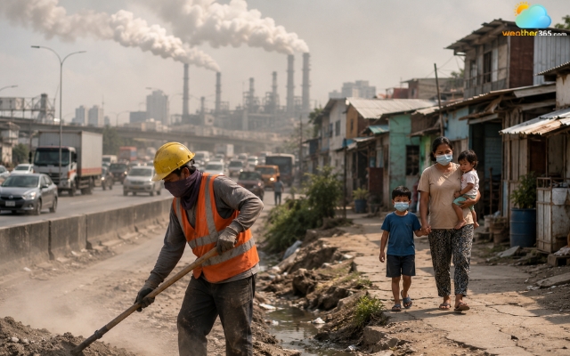 Outdoor workers are vulnerable to air pollution