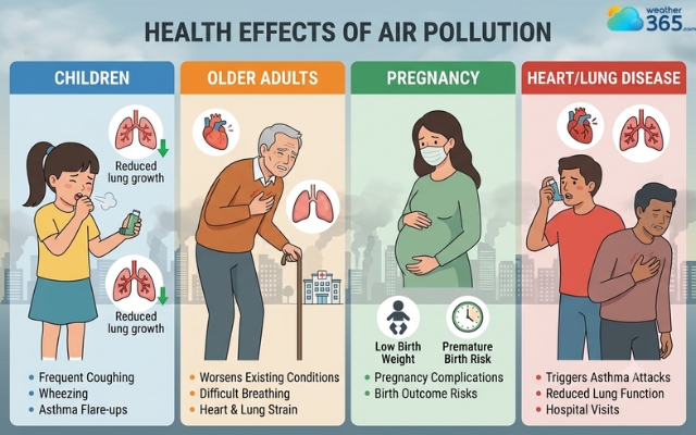 Air pollution can cause serious health effects