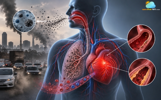 Air pollution puts the heart and blood under biological stress
