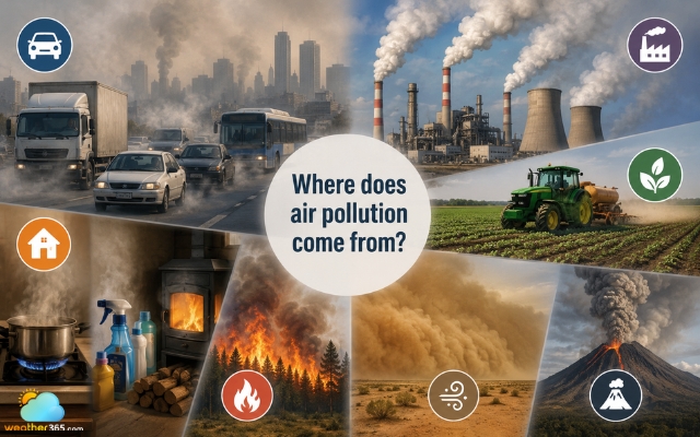 Air pollution comes from many sources