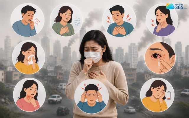 Physical symptoms of air pollution exposure