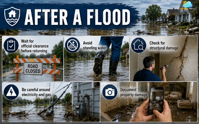 Stay alert even after a flood