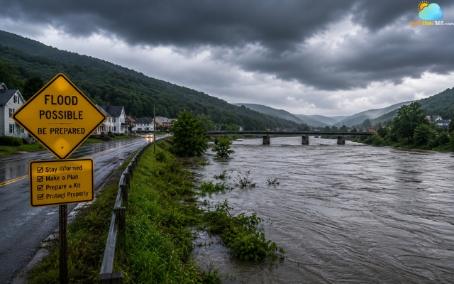 Stay alert before a flood