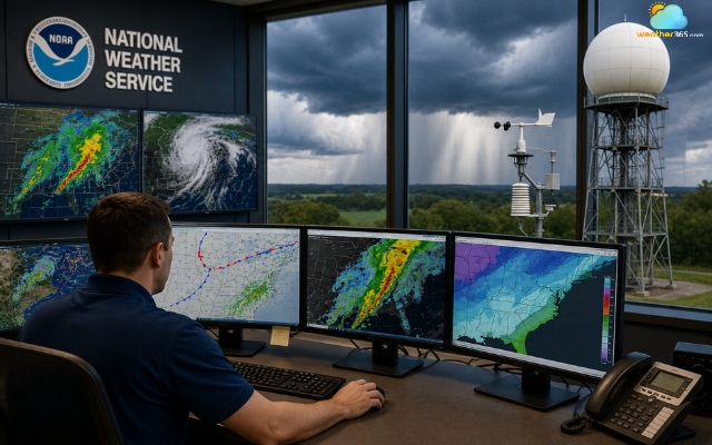 Local national weather services are more accurate for specific cities