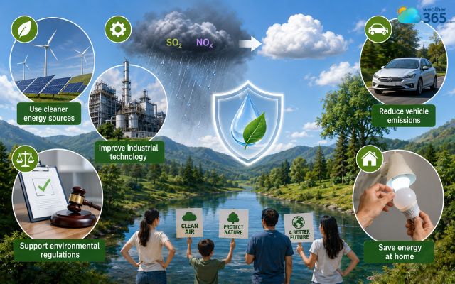 Reducing acid rain requires lower sulfur dioxide emissions