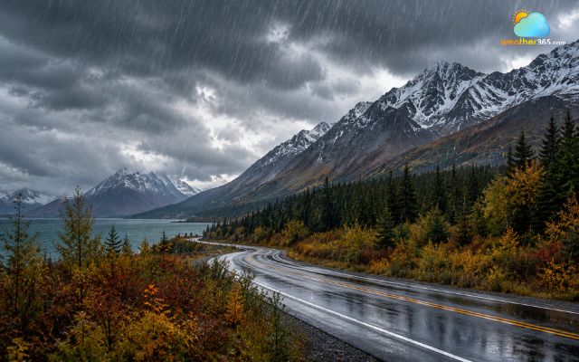 Alaska has the wettest time during late summer