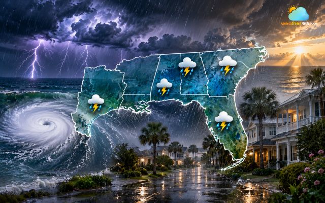The South has one of the longest wet seasons in the US