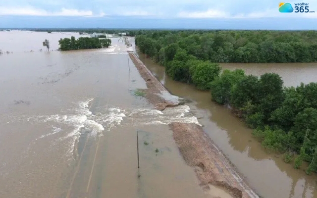 Levee failures causes flooding